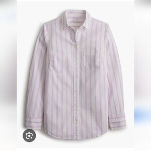 J.Crew Factory Petite lightweight cotton-blend shirt in signature fit Sz S $90